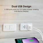Oraimo Original Dual-USB OCW-U63D White CHARGER - Image 2