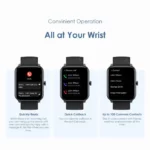 Oraimo Watch 3 Pro 1.83'' Colorful Touch Screen BT Call SOS Emergency 30-min Fast Charge 120+ Sport Modes 7-day Standby 24-hour Health Monitor IP68 Resistance Smart Watch - Image 4