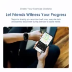 Oraimo Watch 3 Pro 1.83'' Colorful Touch Screen BT Call SOS Emergency 30-min Fast Charge 120+ Sport Modes 7-day Standby 24-hour Health Monitor IP68 Resistance Smart Watch - Image 9