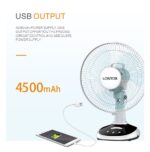 lontor rechargeable table fan