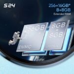 itel S24 6.6'' 8GB RAM/128GB ROM Android 13 - White, Black - Image 2